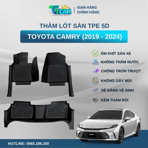 Thảm lót sàn TPE 5D Toyota Camry (2019 - 2024)