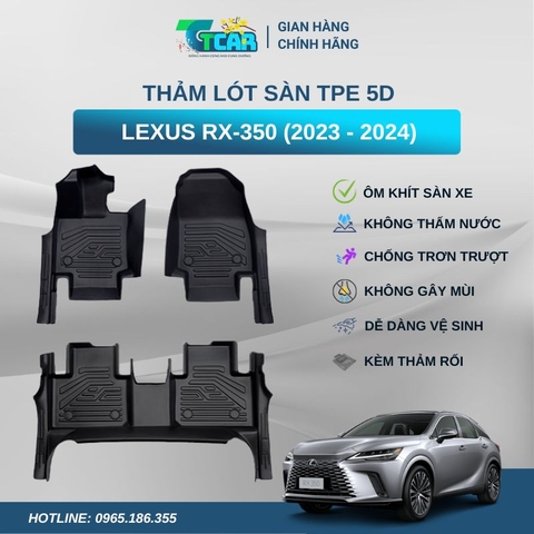Thảm lót sàn TPE 5D Lexus RX-350 (2023 - 2024)