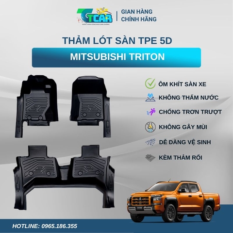 Thảm lót sàn TPE 5D Mitsubishi Triton
