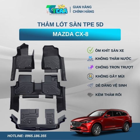 Thảm lót sàn TPE 5D Mazda CX-8