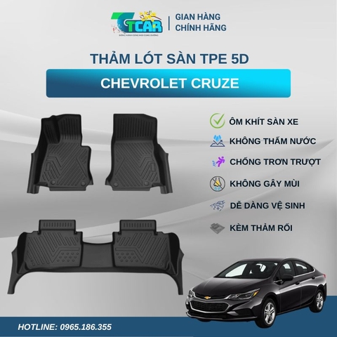 Thảm lót sàn TPE 5D Chevrolet Cruze
