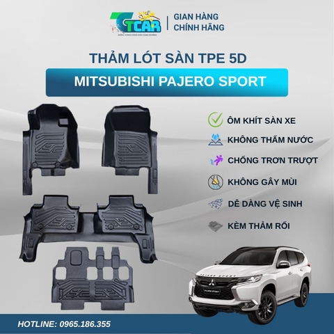 Thảm lót sàn TPE 5D Mitsubishi Pajero Sport