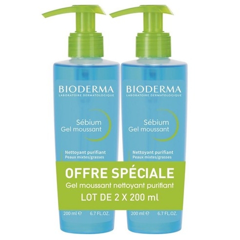 Sữa rửa mặt Bioderma Sebium 200ml x 2
