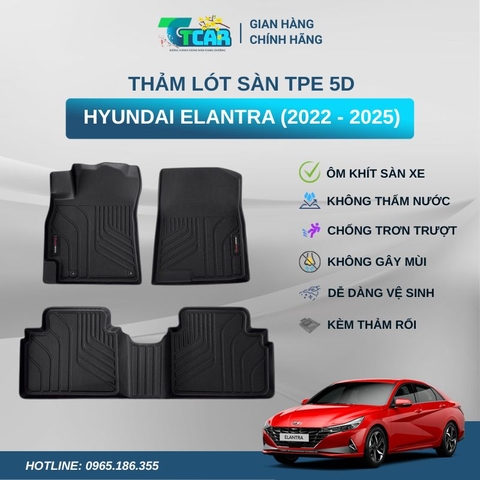 Thảm lót sàn TPE 5D Hyundai Elantra (2022 - 2025)