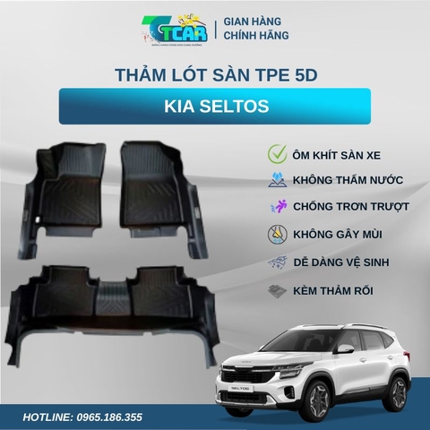 Thảm lót sàn TPE 5D Kia Seltos