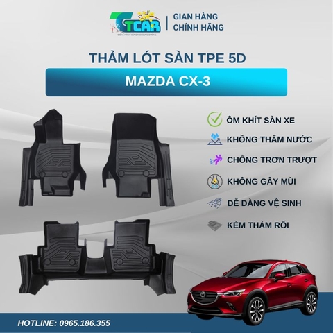 Thảm lót sàn TPE 5D Mazda CX-3