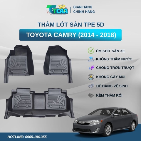 Thảm lót sàn TPE 5D Toyota Camry (2014 - 2018)