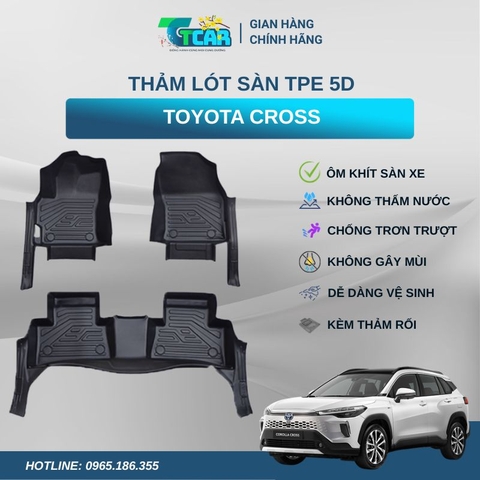 Thảm lót sàn TPE 5D Toyota Cross