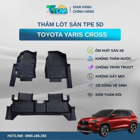 Thảm lót sàn TPE 5D Toyota Yaris Cross