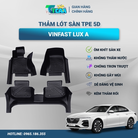 Thảm lót sàn TPE 5D Vinfast Lux A