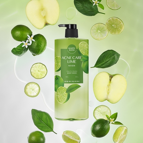 Happy Bath Fruits Crush Acne Care Lime Body wash