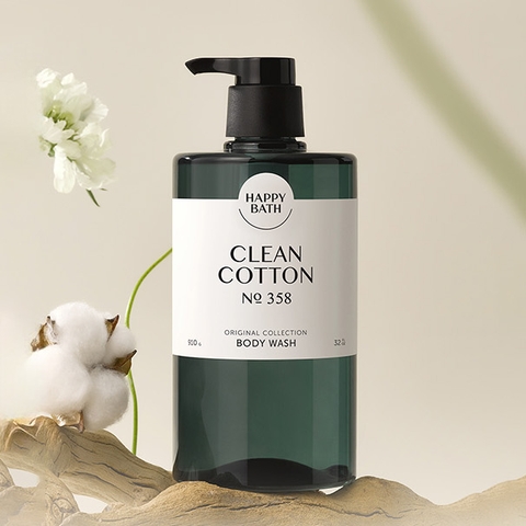 Happy Bath Original Clean Cotton Body Wash No.358