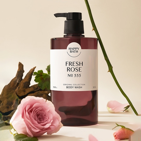 Happy Bath Original Rose Body Wash No.555