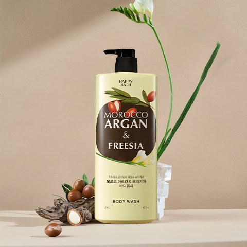 Happy Bath Blooming Morocco Argan Body Wash Freesia shower gel