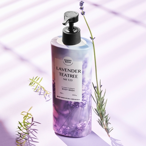 Happy Bath Flower Therapy Lavender & Tea Tree Body Wash