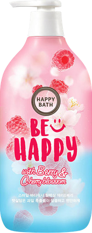 Happy Bath Be Happy Shower Gel With Berry & Cherry Blossom