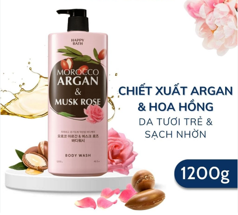 Happy Bath Morocco Argan & Musk Rose Shower Gel
