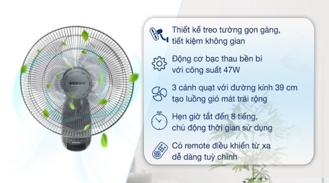 Quạt Senko treo ĐK TR1628