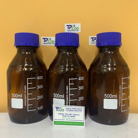 Chai nắp vặn nâu 500ml, Hãng Govlab