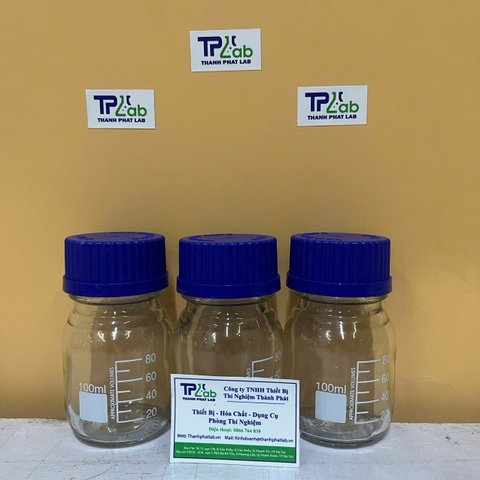 Chai nắp vặn trắng 100ml, Hãng Govlab