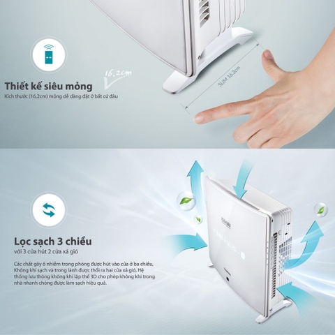 Máy Lọc Không Khí ChungHo Whirls Silent HEPA
