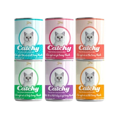 Pate Mèo Catchy Nhiều Vị Lon 400g