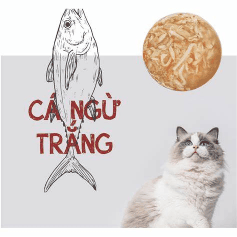 Pate Mèo Meowow Súp Cá Ngừ Trắng Nguyên Miếng (Lon 80g)