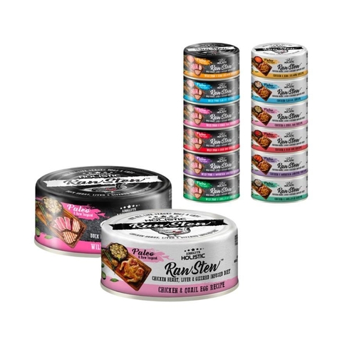 Pate Absolute Holistic RawStew Cho Chó Mèo (Lon 80g)