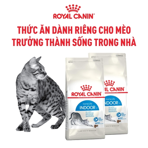 Thức Ăn Hạt Cho Mèo Trưởng Thành Nuôi Trong Nhà Royal Canin Indoor 27