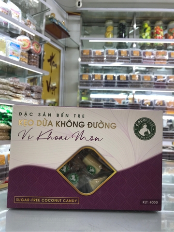 Kẹo Dừa Không Đường Khoai Môn -400g