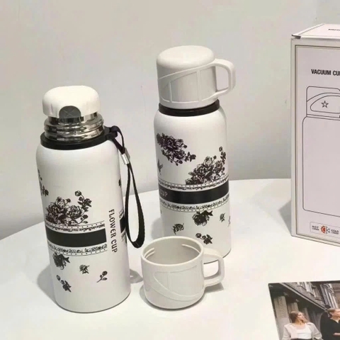 🌸🌸BÌNH GIỮ NHIỆT HOA FLOWER CUP 600ML