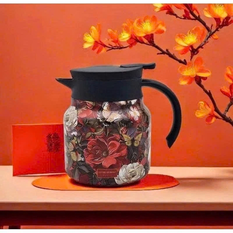 Bình Pha Trà Giữ Nhiệt Họa Tiết 1000ml