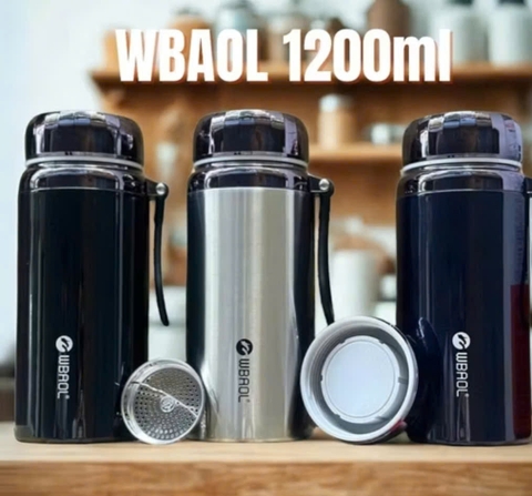 Bình Giữ Nhiệt Cao Cấp WBAOL nắp kim cương 1200ml