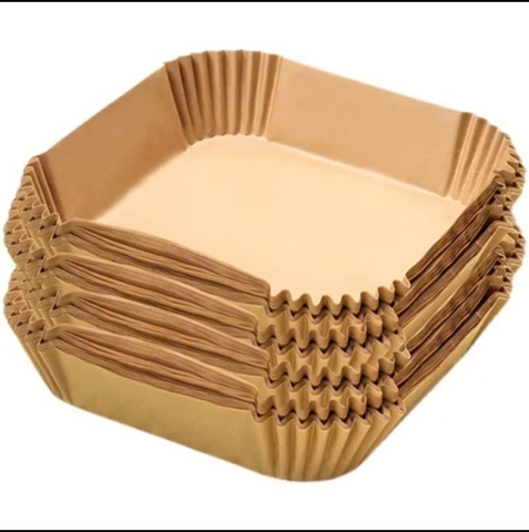 Set 50 Miếng Giấy Lót Nồi Chiên Không Dầu, Lò Vi Sóng( Khay Nhựa)