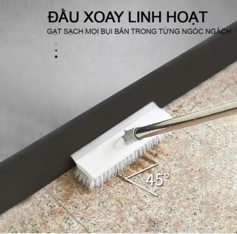 CHỔI CHÀ SÀN THÔNG MINH CÓ GẠT NƯỚC ĐA NĂNG 23cm