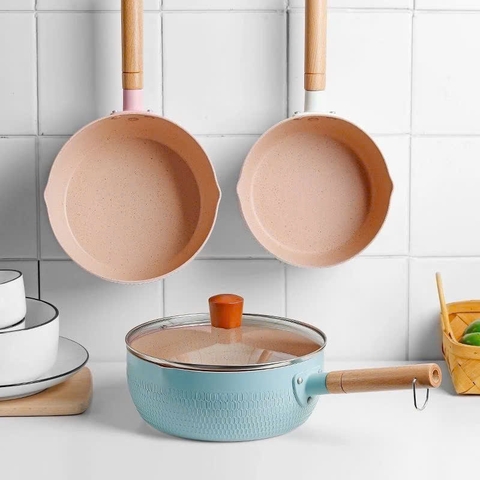 CHẢO CHỐNG DÍNH ĐÁY SÂU KIỂU NHẬT SIZE 18CM