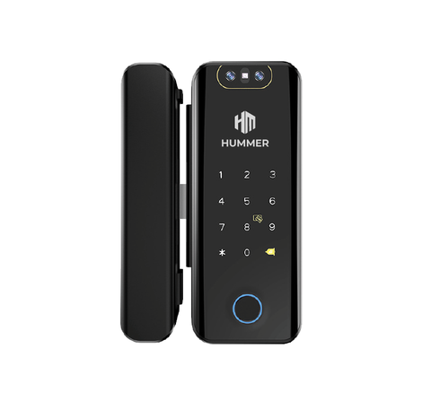 Khóa vân tay lắp đặt cửa kính HUMMER HM-K2
