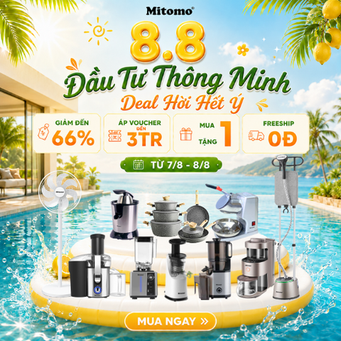 NGÀY HỘI SIÊU SALE 8.8 - ĐẦU TƯ THÔNG MINH DEAL HỜI HẾT Ý CỦA MITOMO 🛒🔥