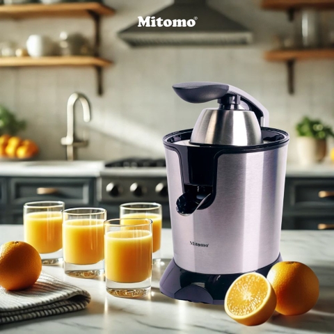 5 GIÂY CÓ NGAY LY NƯỚC CAM TINH KHIẾT NHỜ MÁY VẮT CAM MITOMO VC-55PRO