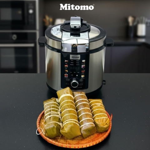 GÓI BÁNH TÉT TẠI NHÀ NHÀN TÊNH VỚI NỒI ÁP SUẤT ĐIỆN ĐA NĂNG MITOMO KB-5034