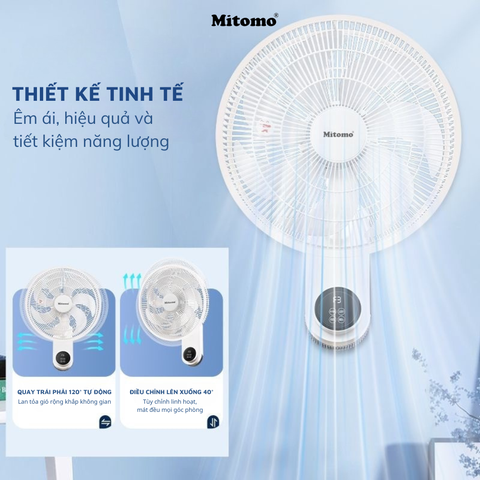 MÙA HÈ NẮNG NÓNG, ĐỪNG BỎ QUA CHIẾC QUẠT TREO TƯỜNG MITOMO FTT-60AEC-D39