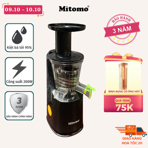 Máy Ép Trái Cây Chậm Mitomo EC-55 Màu Đen