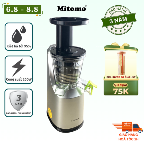 Máy Ép Trái Cây Chậm Mitomo EC-55 Màu Bạc