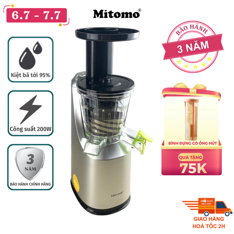 Máy Ép Trái Cây Chậm Mitomo EC-55 Màu Bạc