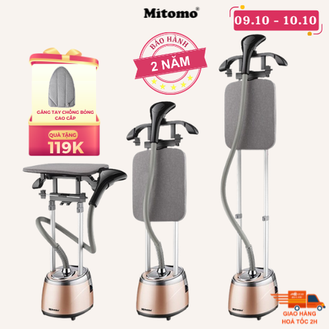 Bàn là hơi nước đứng cao cấp Mitomo GC-899 Max Màu Bạc