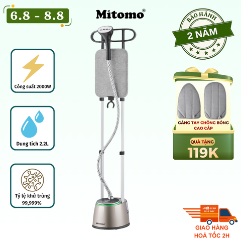 Bàn là hơi nước đứng cao cấp Mitomo GC-899 Neo