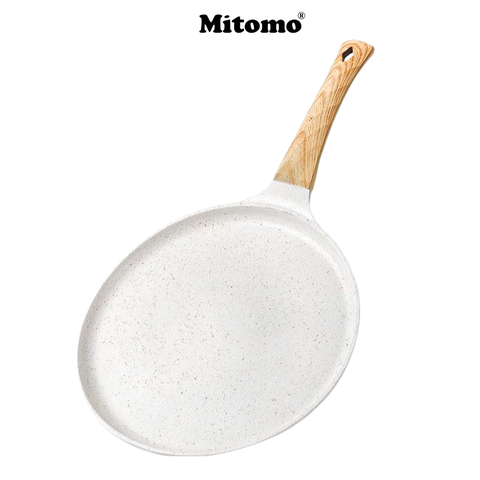 Chảo làm bánh crepe, pizza Mitomo size 24 – Chống dính vượt trội