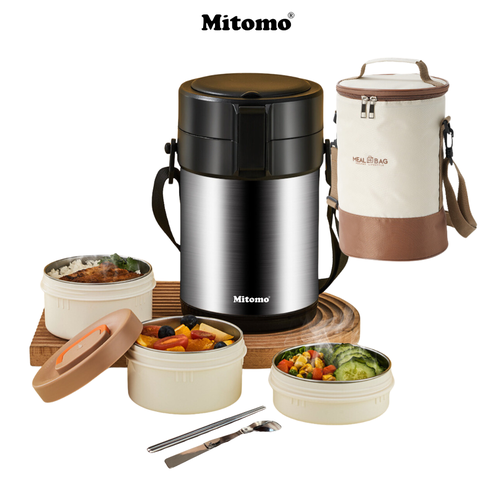Hộp cơm giữ nhiệt Mitomo LCH-7086 Màu Bạc