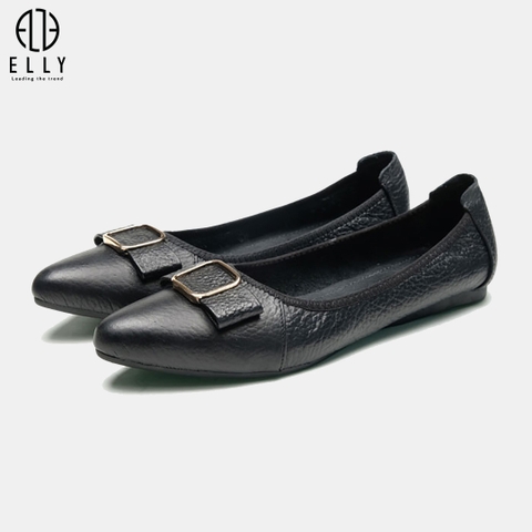 Giày nữ cao cấp da thật ELLY - EGT102
