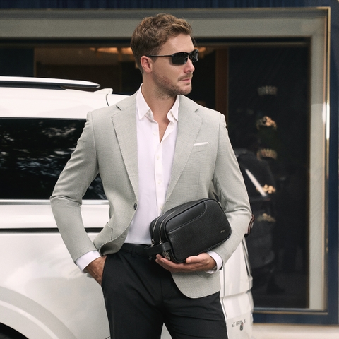 Túi clutch nam cao cấp da thật LECOS - LC17